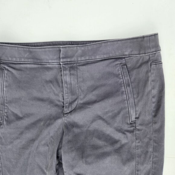 Loft Gray Chino Pants Straight Leg Size 6 Petite Marisa Fit Women's mid rise ank - Picture 5 of 8